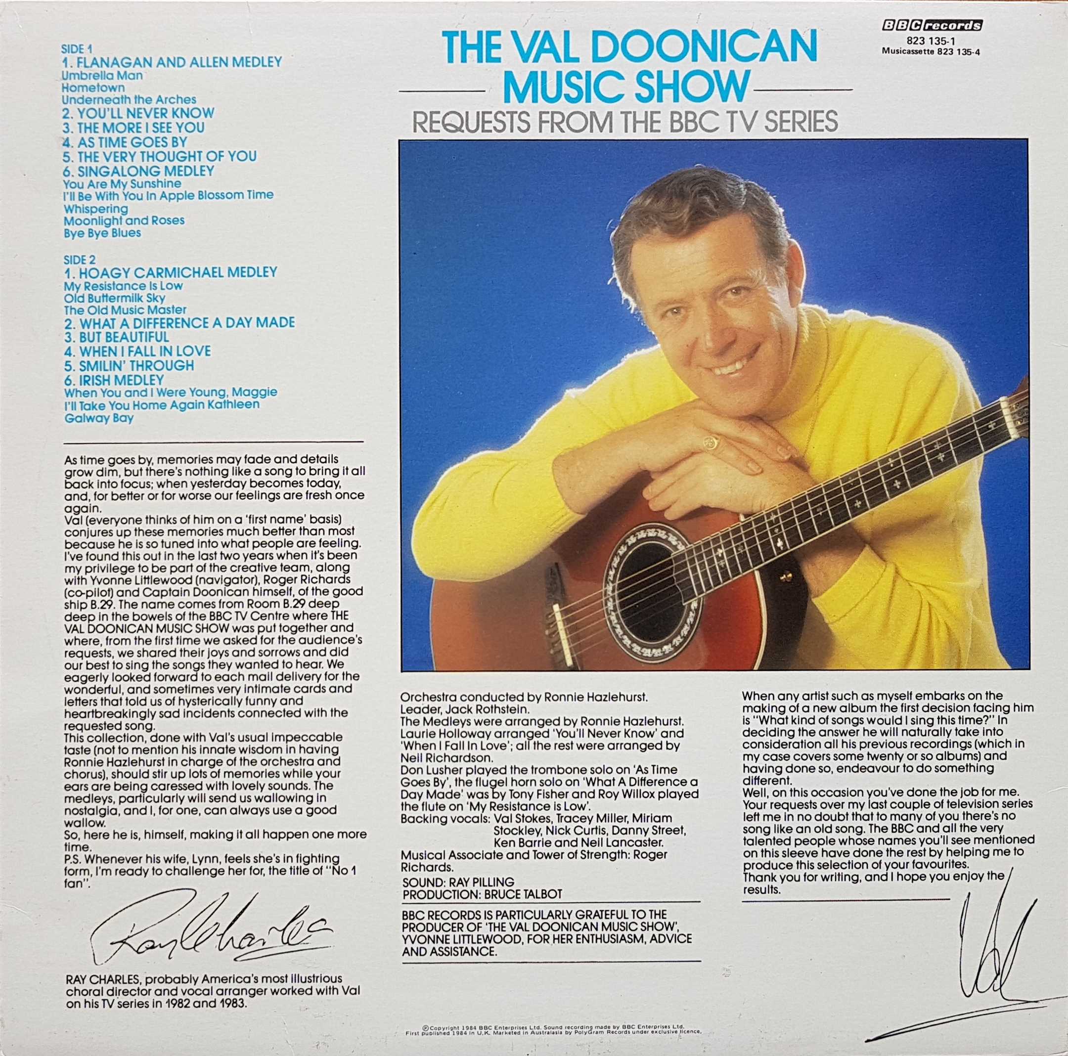 Picture of 823 135-1 The Val Doonican Music Show by artist Various from the BBC records and Tapes library